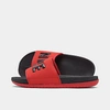Nike Men's Offcourt Slide Sandals From Finish Line In Black/black/university Red