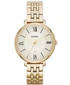 Fossil Jacqueline Gold-tone Stainless Steel Watch 36mm In White