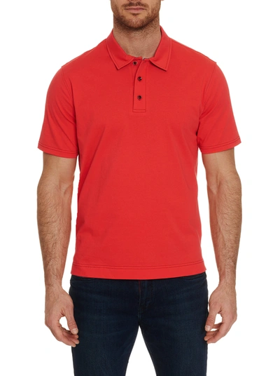 Robert Graham Farris Polo In Red