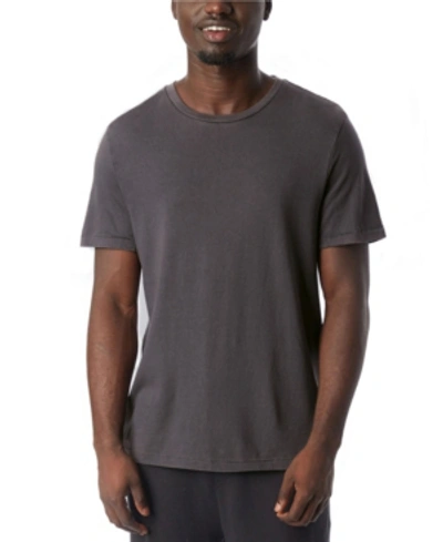 Alternative Apparel Men's Outsider Heavy Wash Jersey T-shirt In Dark Gray