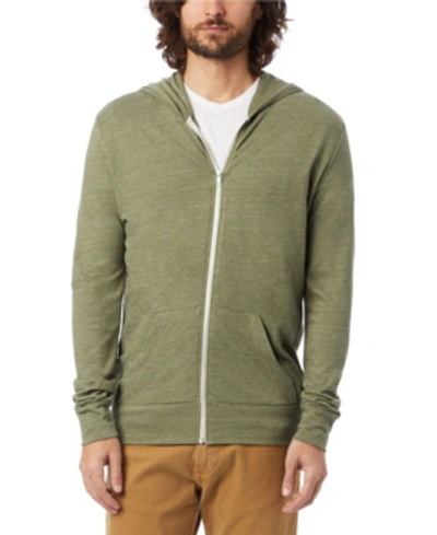 Alternative Apparel Men's Basic Zip Hoodie In Evergreen