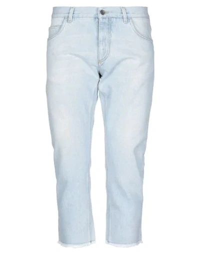 Dolce & Gabbana Denim Capris In Blue