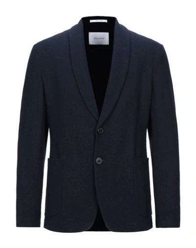 Aglini Suit Jackets In Dark Blue