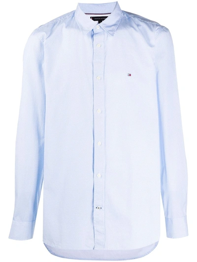 Tommy Hilfiger Long-sleeved Shirt In Blue
