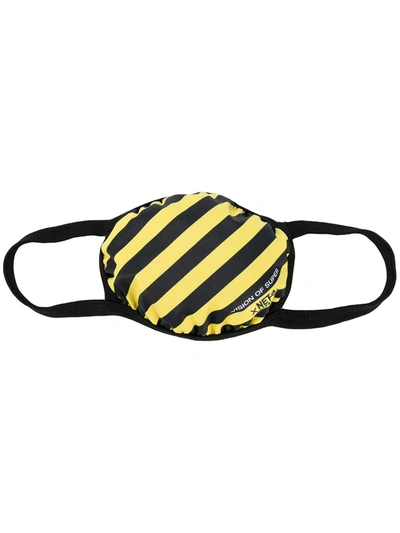 Vision Of Super Striped Face Mask In Black