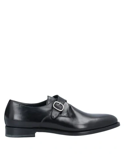 Santoni Loafers In Black