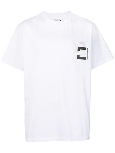 Wooyoungmi Embroidered Logo Patch Cotton T-shirt In White