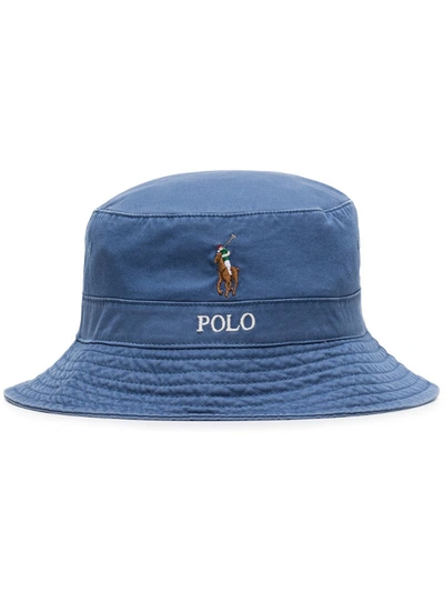Polo Ralph Lauren Old Royal Logo-embroidered Cotton-twill Baseball Cap In Blue
