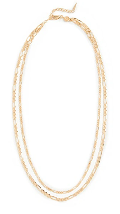 Missoma Womens Gold Filia Double-chain 18ct Yellow Gold-plated Vermeil Silver Necklace