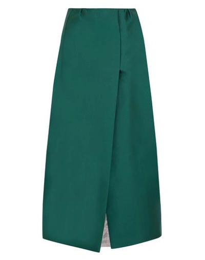 Merchant Archive Long Skirts In Dark Green