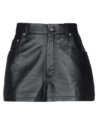 Saint Laurent Leather Pant In Black