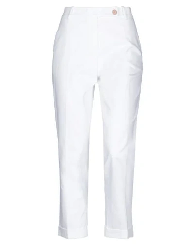 Via Masini 80 Casual Pants In White