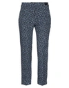 Be Blumarine Two-tone Spotted Classic Trousers In Blue