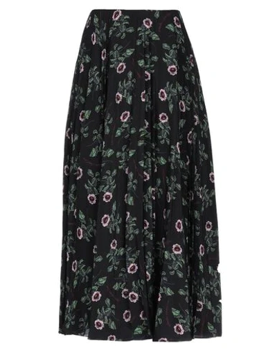 Valentino Midi Skirts In Black