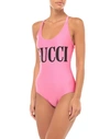 Gucci One-piece Swimsuits In Pink