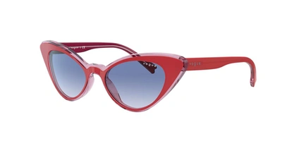 Vogue Eyewear Woman Sunglass Vo5317s In Clear Gradient Blue