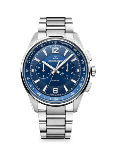 Jaeger-lecoultre Polaris Automatic Chronograph 42mm Stainless Steel Watch, Ref. No. 9028180 In Blue