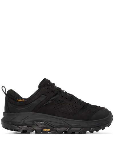 Hoka One One Engineered Garments Tor Rubber-trimmed Leather And Nylon Sneakers In Black