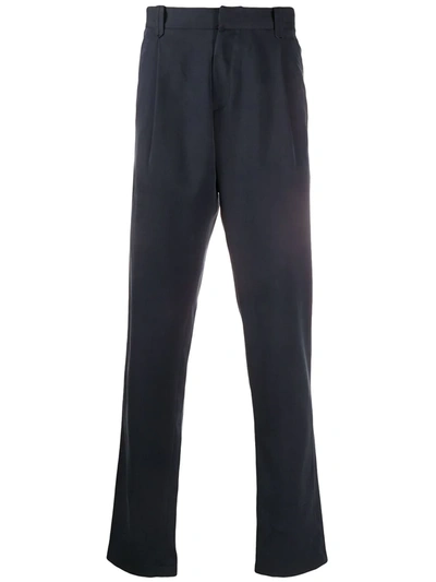 Brioni Tapered Trousers In Blue