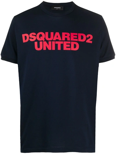 Dsquared2 Logo-print T-shirt In Blue