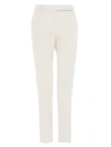 Valentino Wool & Silk Pants In Avorio