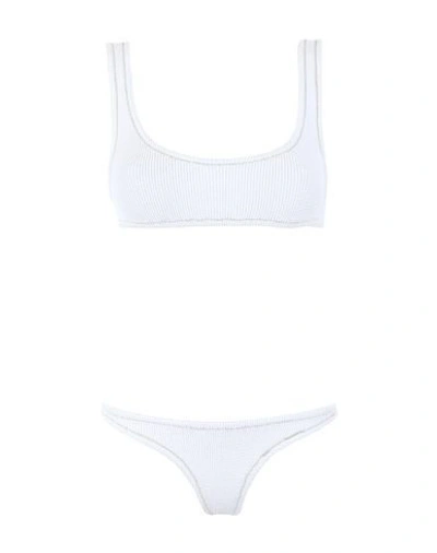 Reina Olga White Nylon Bikini In White