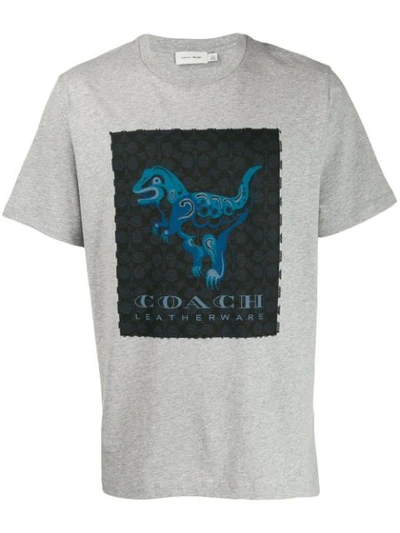 Coach Rexy By Zhu Jingyi T-shirt In Grey - Size L In Heather Grey