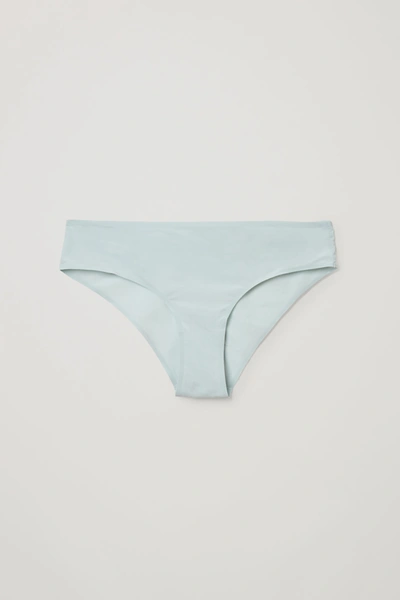 Cos Recycled Polyamide Brazilian Briefs In Turquoise
