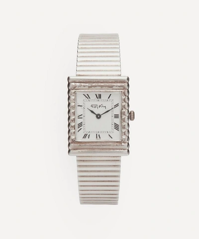 DESIGNER VINTAGE 1970S ROY KING SILVER WATCH 000709379