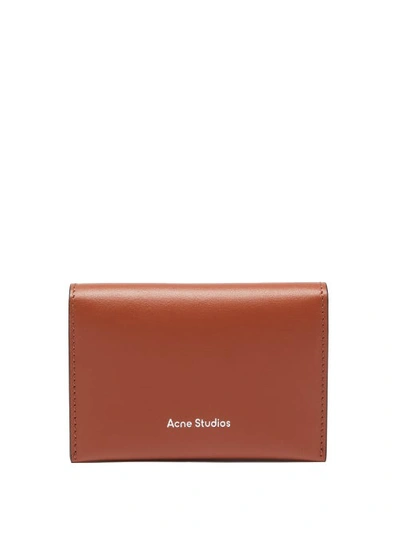Acne Studios Logo-embossed Leather Bi-fold Cardholder In Bifold Card Holder