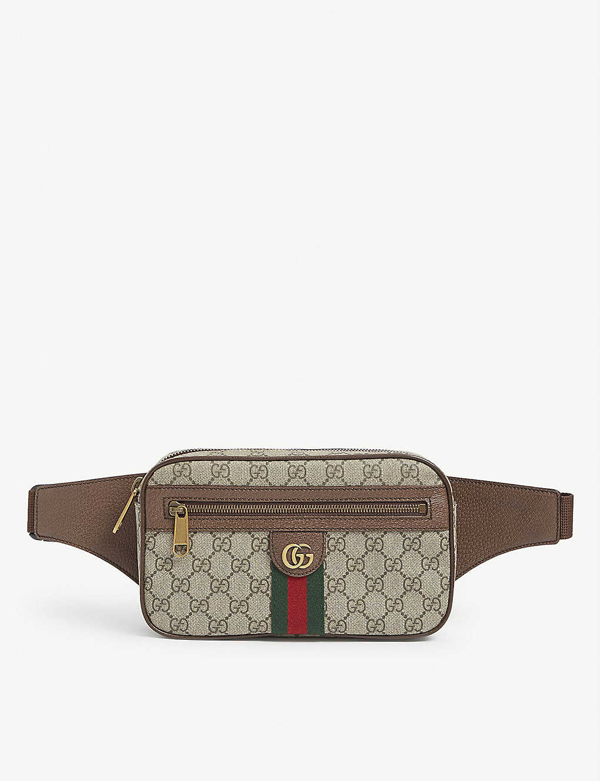 Gucci Ophidia Gg Supreme Canvas Belt Bag In Brown | ModeSens