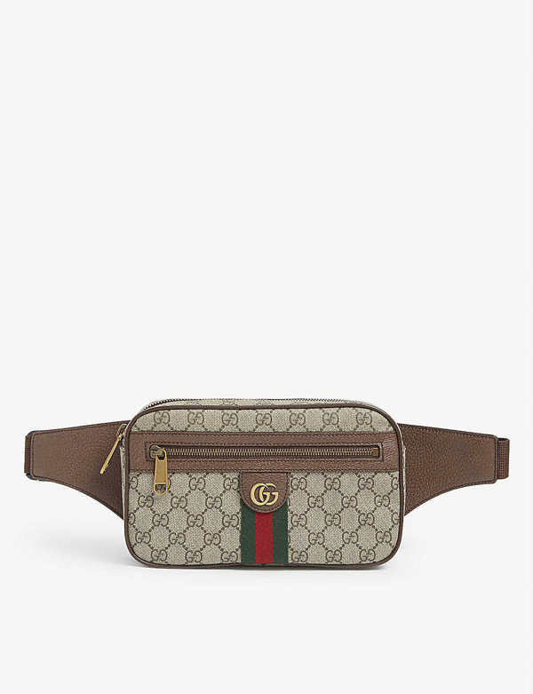 ophidia gg supreme small canvas belt bag