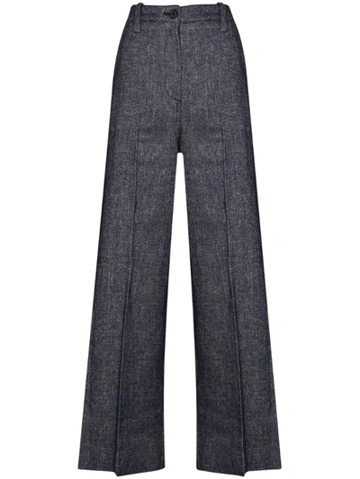 Lvir Women's High-rise Wide-leg Trousers In Blue