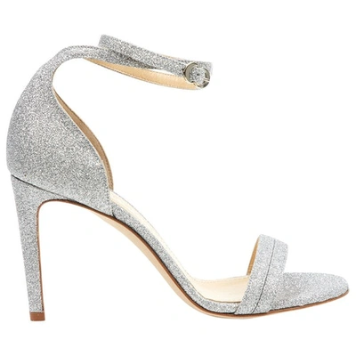 Pre-owned Chloe Gosselin Glitter Sandal In Silver