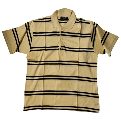 Pre-owned Dior Polo Shirt In Yellow