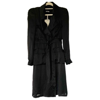 Pre-owned Tom Ford Silk Mid-length Dress In Black