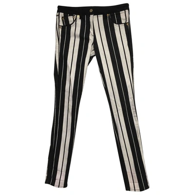 Pre-owned Roberto Cavalli Slim Trousers In Other