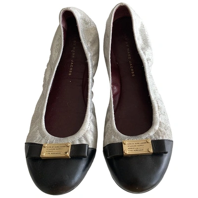 Pre-owned Marc Jacobs Silver Cloth Ballet Flats
