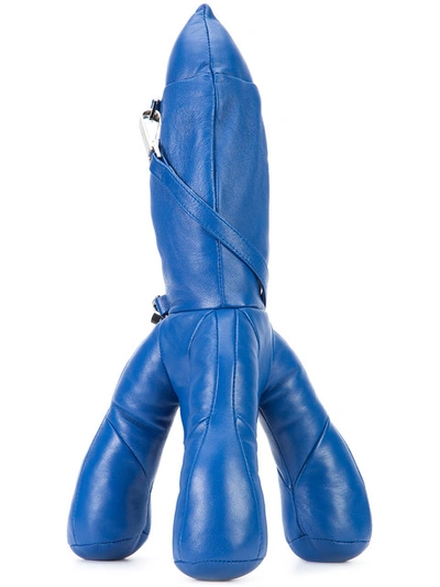 Christopher Raeburn Rocket Clutch Bag In Blue