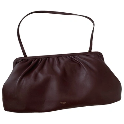 Pre-owned Oroton Burgundy Leather Handbag