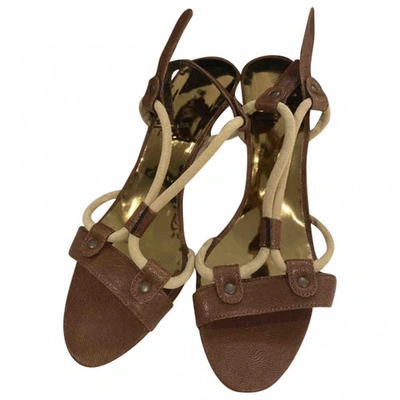Pre-owned Barbara Bui Brown Leather Sandals