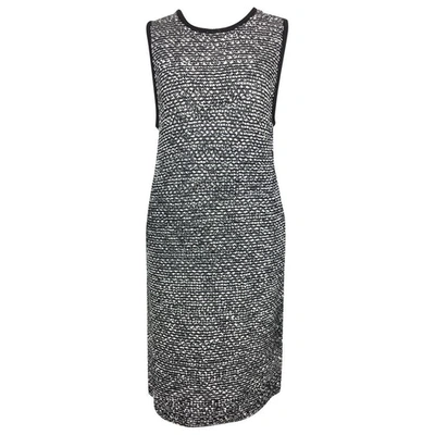 Pre-owned Alice And Olivia Wool Mini Dress In Black