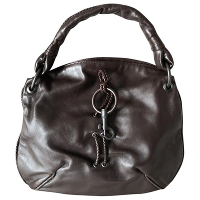 Pre-owned Bottega Veneta The Shoulder Pouch Leather Handbag In Brown