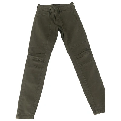 Pre-owned J Brand Slim Jeans In Green