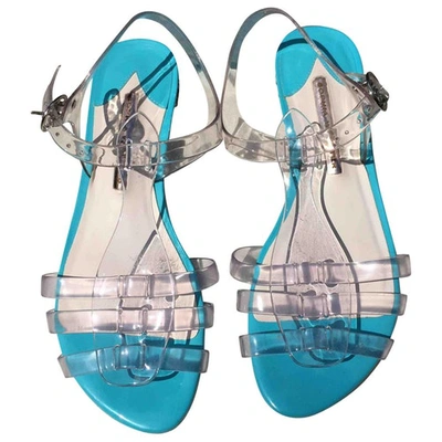 Pre-owned Sophia Webster Leather Sandals In Turquoise