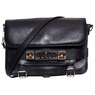 Pre-owned Proenza Schouler Ps11 Leather Crossbody Bag In Black