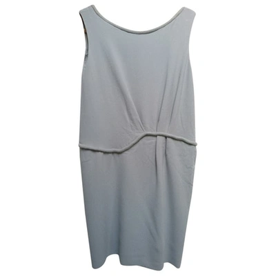 Pre-owned Nina Ricci Wool Mini Dress In Grey