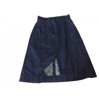 Pre-owned Antipodium Mid-length Skirt In Blue