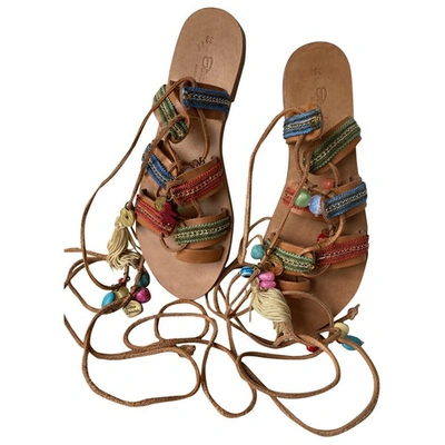 Pre-owned Elina Linardaki Multicolour Leather Sandals