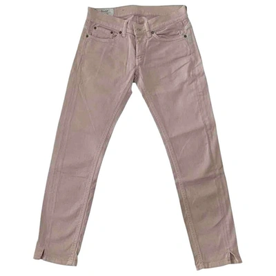 Pre-owned Dondup Slim Jeans In Pink